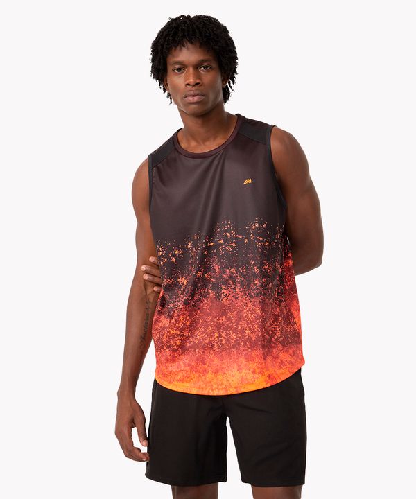 regata machão esportiva laranja neon G