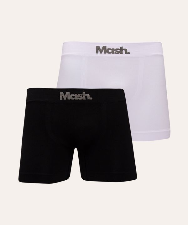 kit de 2 cuecas boxer sem costura mash colorido M