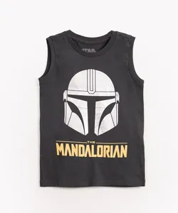 regata infantil de malha star wars cinza escuro 4