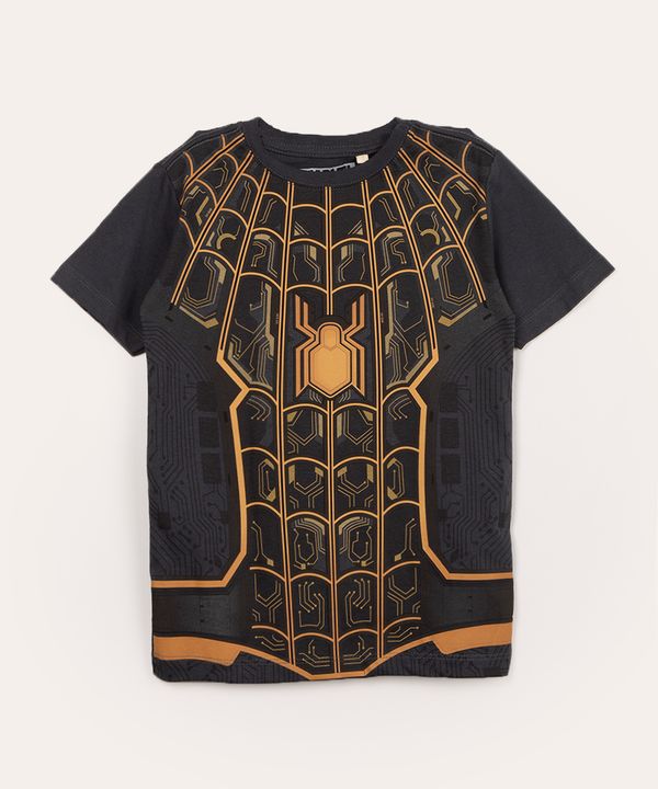 camiseta infantil manga curta homem-aranha chumbo 10