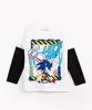 camiseta infantil de algodão manga longa sonic off white 4