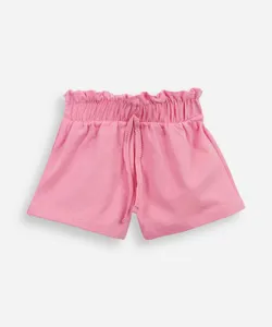 short clochard infantil com glitter rosa 3