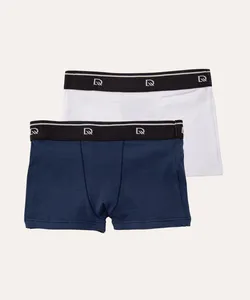 kit de 2 cuecas boxer de algodão infantil delrio colorido GG
