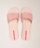 chinelo slide ipanema clip com fivela rosa claro 38