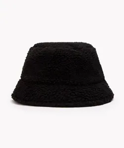 chapéu bucket peluciado preto Único