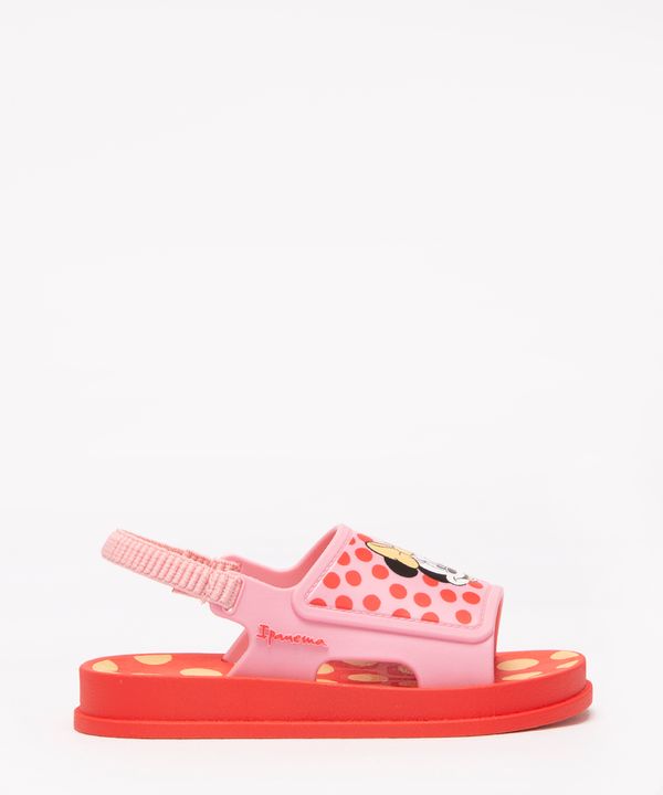 chinelo infantil minnie soft baby ipanema rosa 19
