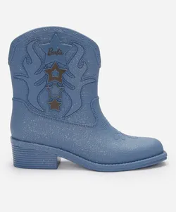 bota western infantil barbie azul 34