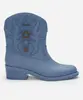 bota western infantil barbie azul 29