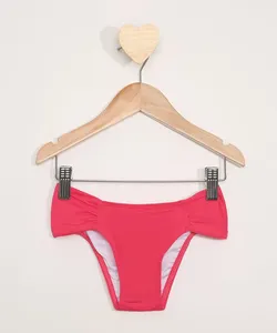 Biquíni Calcinha Infantil com Proteção UV50+ Rosa Escuro 2