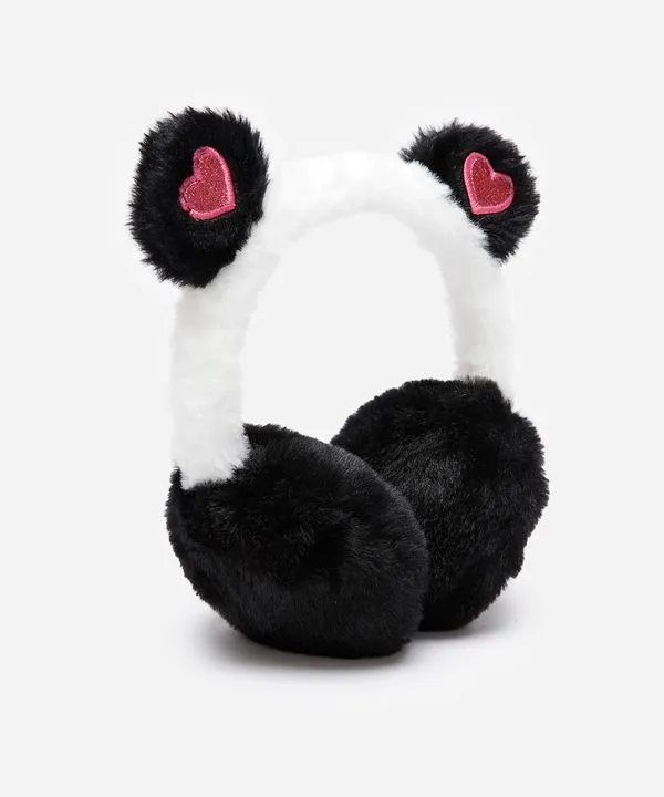 protetor para orelhas infantil panda colorido UNICO