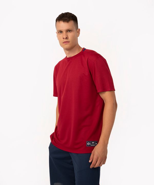 camiseta basquete alongada esportiva vermelha G