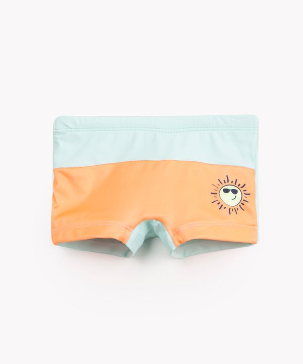 sunga infantil sol com recorte proteção uv verde 5