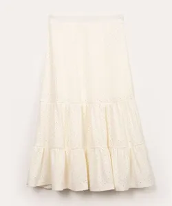 saia juvenil de laise com recorte off white 18