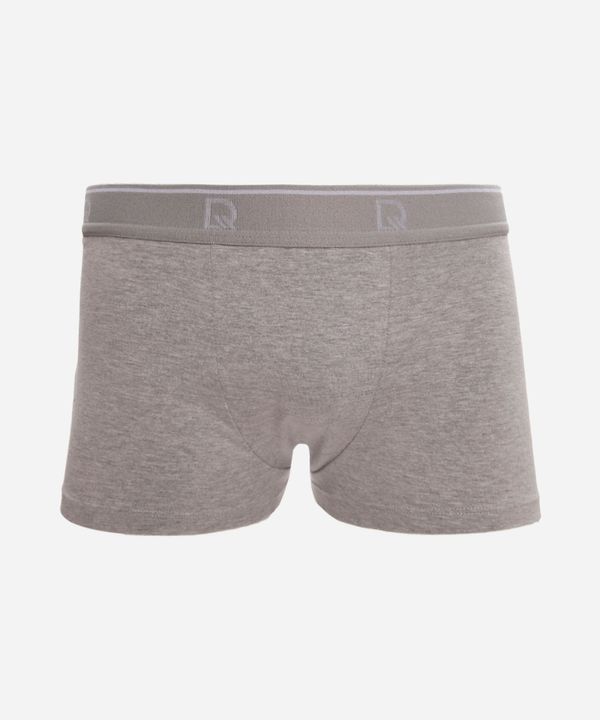 cueca boxer de algodão delrio cinza M