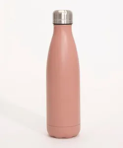 garrafa de aço inox esportivo rosa Único