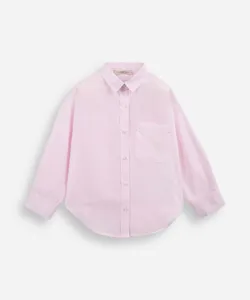 camisa infantil com algodão manga longa listrada rosa 12