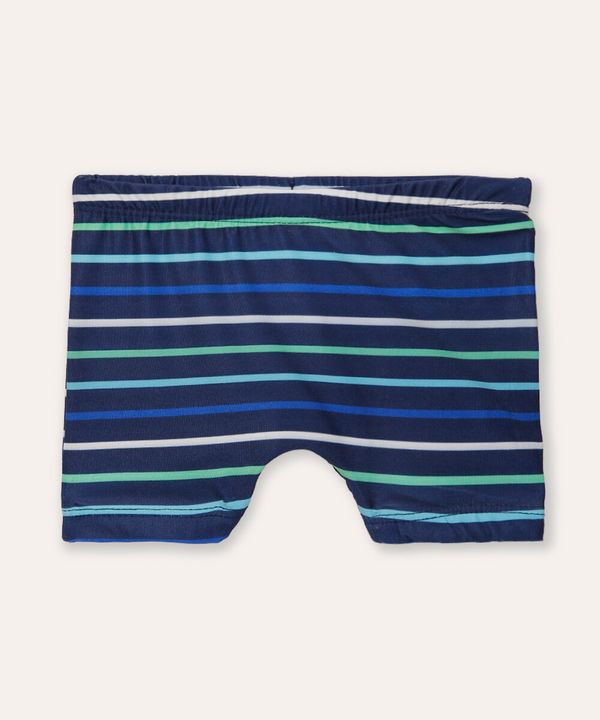 sunga infantil listrada com proteção uv azul marinho 16