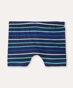 sunga infantil listrada com proteção uv azul marinho 6