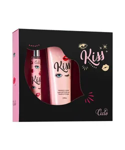 Kit Kiss Deo Colônia Feminina 30ml + Hidratante Corporal único Único