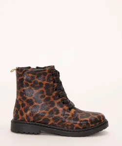 coturno infantil animal print multicor 34
