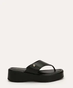 tamanco flatform via uno preto 34