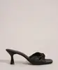 Tamanco Feminino com Nó Salto Sino Oneself Preto 35