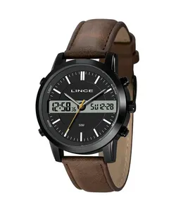 relógio masculino lince analógico digital mac4764l46 p1mx preto UNICO