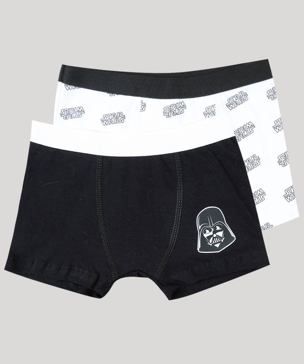 Kit de 2 Cuecas Infantis Boxer Star Wars Multicor 8