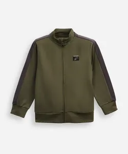 jaqueta infantil com listra verde 10