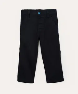 calça de sarja infantil com bolsos azul 4