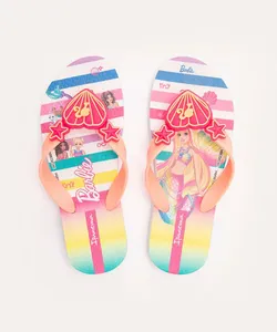 chinelo infantil barbie atyle ipanema rosa 23-24