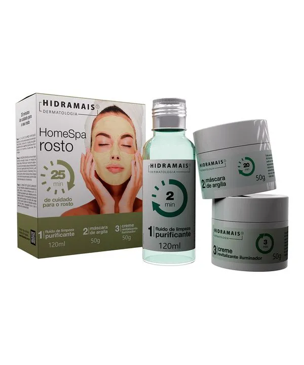 Kit De Limpeza Profunda Home Spa Para O Rosto Hidramais Único Único