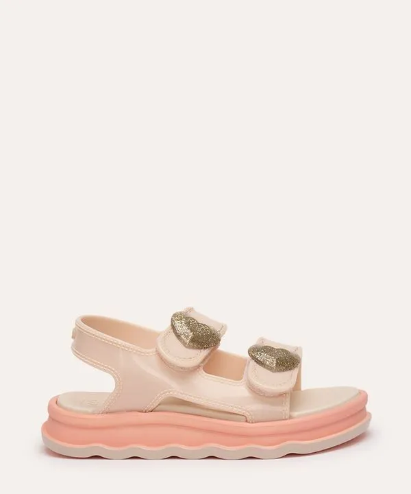 sandália infantil coração zaxy nina off white 20