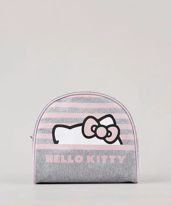 Nécessaire Feminina Hello Kitty Cinza Mescla Único