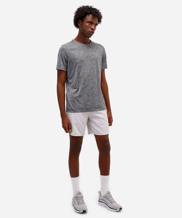 camiseta esportiva masculina manga curta cinza P