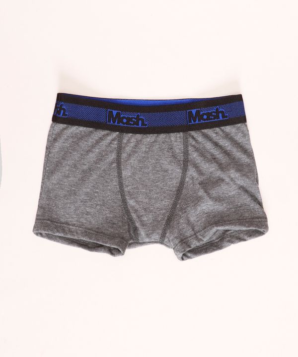 Cueca infantil Mash Boxer Cinza Mescla Escuro GG