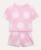 pijama infantil curto poá rosa 2
