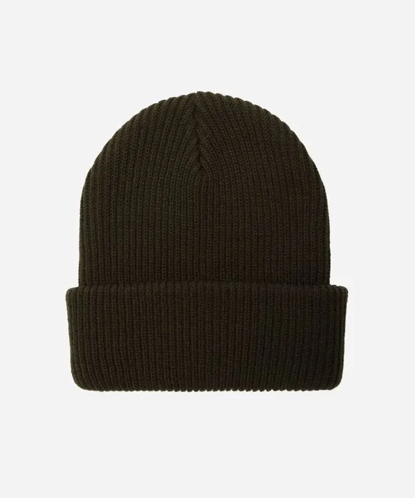 gorro masculino canelado - verde escuro UNICO