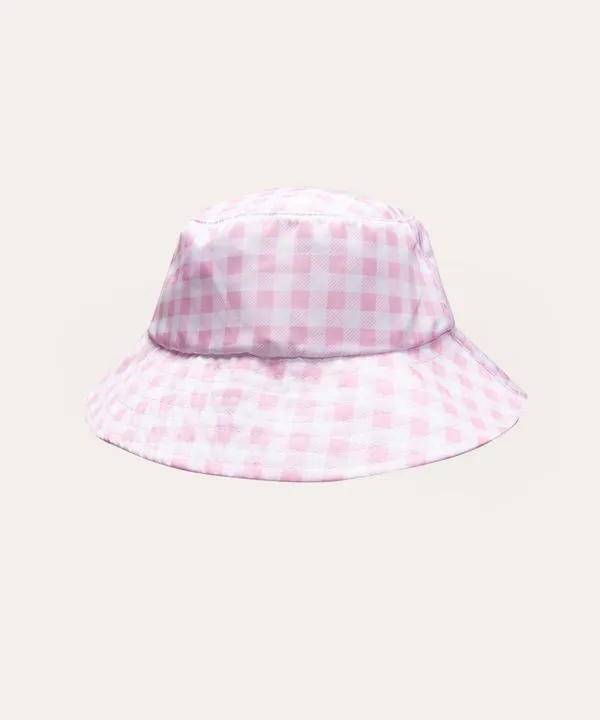 chapéu bucket vichy rosa Único