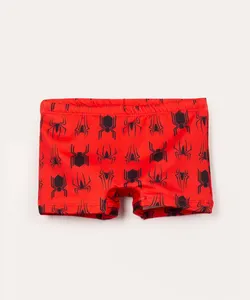 sunga infantil homem aranha com proteção uv50 vermelho 12