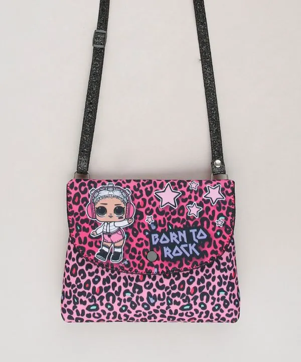 Bolsa Infantil LOL Surprise Estampada Animal Print Rosa Único