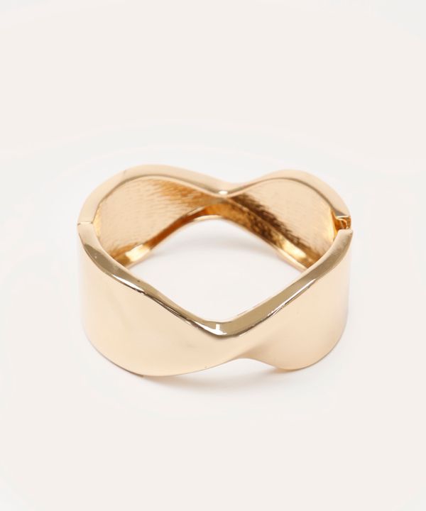 bracelete torcido dourado UNICO