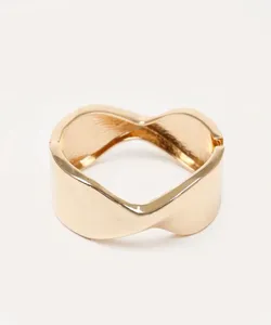 bracelete torcido dourado UNICO