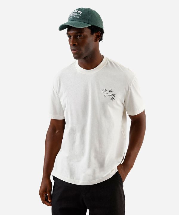 camiseta masculina drinks off white G