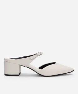 mule scarpin bico fino salto grosso oneself off white 36