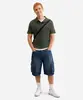 bermuda cargo masculina jeans azul 36