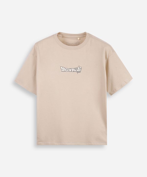 camiseta juvenil dragon ball bege 16
