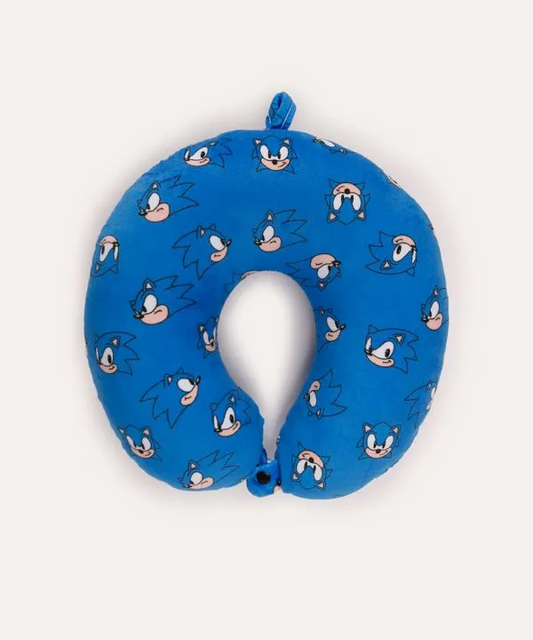 apoio de pescoço infantil Sonic azul UNICO