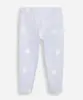 calça legging infantil cotton floral azul 2
