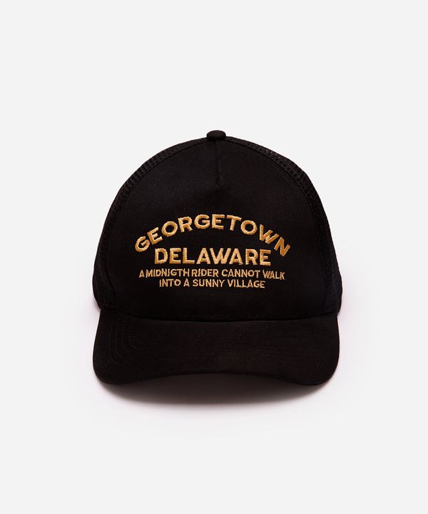 boné de sarja aba curva georgetown preto UNICO